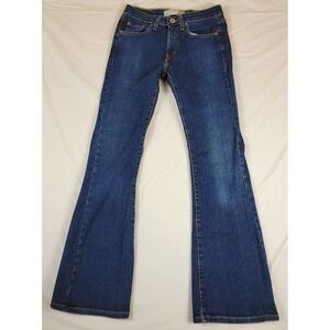 Vintage Levis 519 Flare Jeans Womens 5M Dark Wash Denim Stretch 05217839250